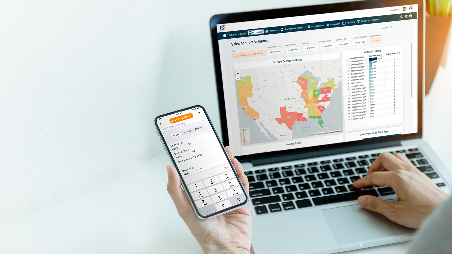 Lab outreach manager using hc1 CRM technology.